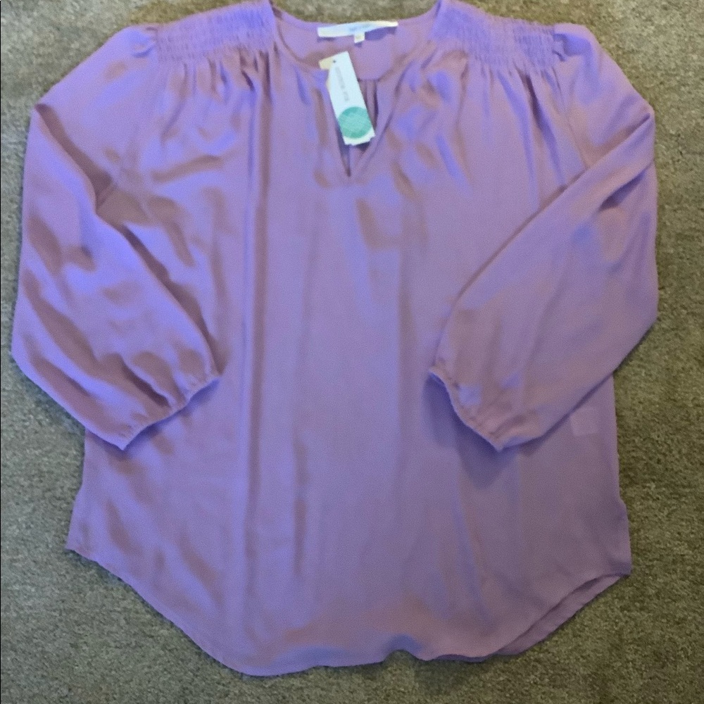 Gallaway Smocking Detail Blouse
